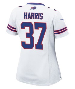 Damien Harris 37 Buffalo Bills Women Game Jersey - White