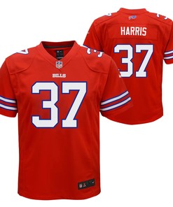 Damien Harris 37 Buffalo Bills Youth Alternate Game Jersey - Red