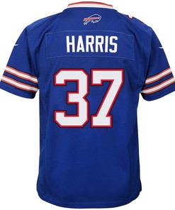 Damien Harris 37 Buffalo Bills Youth Game Jersey - Royal