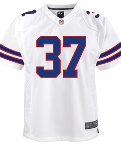 Damien Harris 37 Buffalo Bills Youth Game Jersey - White