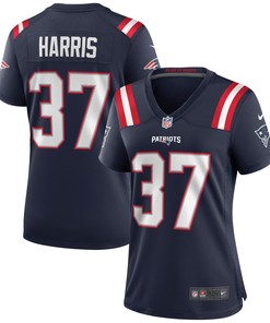 Damien Harris New England Patriots Womens Game Jersey Navy Nfl