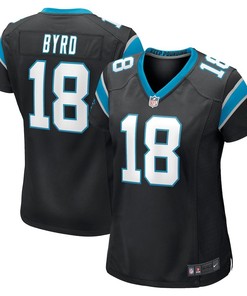 Damiere Byrd 18 Carolina Panthers Women's Game Player Jersey - Black
