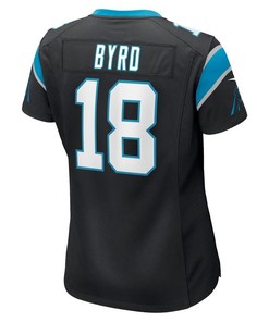 Damiere Byrd 18 Carolina Panthers Women's Game Player Jersey - Black