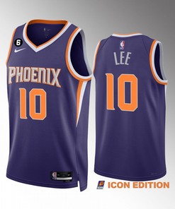 Damion Lee 10 2022-23 Phoenix Suns Purple Icon Edition Men Jersey Swingman