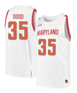 Damonte Dodd 35 Maryland Terrapins Retro Basketball Men Jersey - White