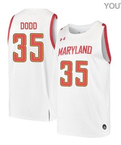 Damonte Dodd 35 Maryland Terrapins Retro Basketball Youth Jersey - White
