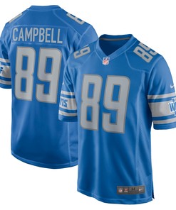 Dan Campbell Detroit Lions Retired Player Game Jersey - Blue Nfl