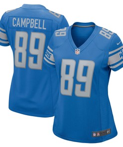 Dan Campbell Detroit Lions Womens Retired Player Game Jersey - Blue Nfl