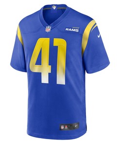 Dan Isom Los Angeles Rams Game Player Jersey - Royal