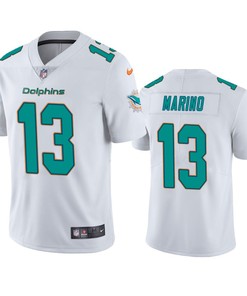 Dan Marino 13 Miami Dolphins White Vapor Limited Jersey