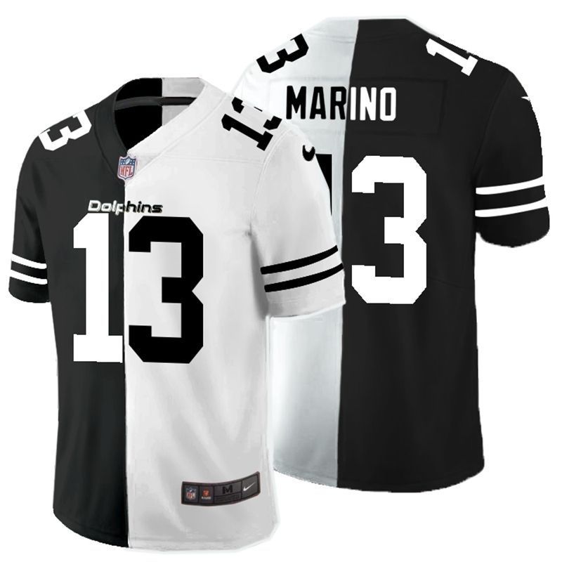 Dan Marino #13 Nfl 2020 Black And White Jersey