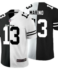 Dan Marino #13 Nfl 2020 Black And White Jersey