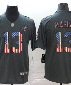 Dan Marino #13 Nfl 2020 Dark Grey Jersey