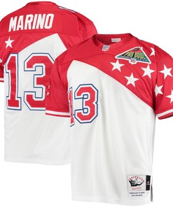 Dan Marino Afc Mitchell & Ness 1994 Pro Bowl Authentic Jersey - White/red Nfl