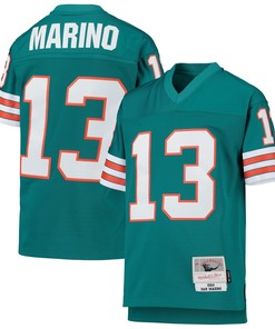 Dan Marino Miami Dolphins Mitchell & Ness 1984 Legacy Retired Player Jersey - Aqua Nfl