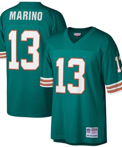 Dan Marino Miami Dolphins Mitchell & Ness Big & Tall 1984 Retired Player Replica Jersey - Aqua Nfl