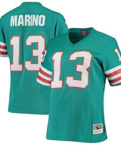 Dan Marino Miami Dolphins Mitchell & Ness Womens 1984 Legacy Replica Jersey - Aqua Nfl