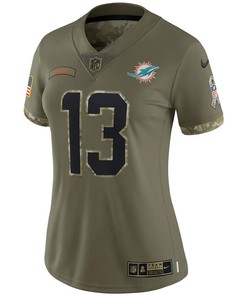 Dan Marino Miami Dolphins Women's 2022 Salute To Service Retired Player Limited Jersey - Olive
