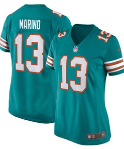 Dan Marino Miami Dolphins Womens Retired Player Jersey - Aqua Nfl