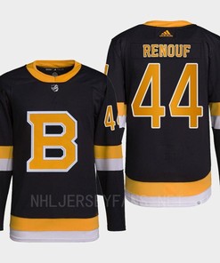 Dan Renouf 44 Boston Bruins Black Jersey Pro Alternate