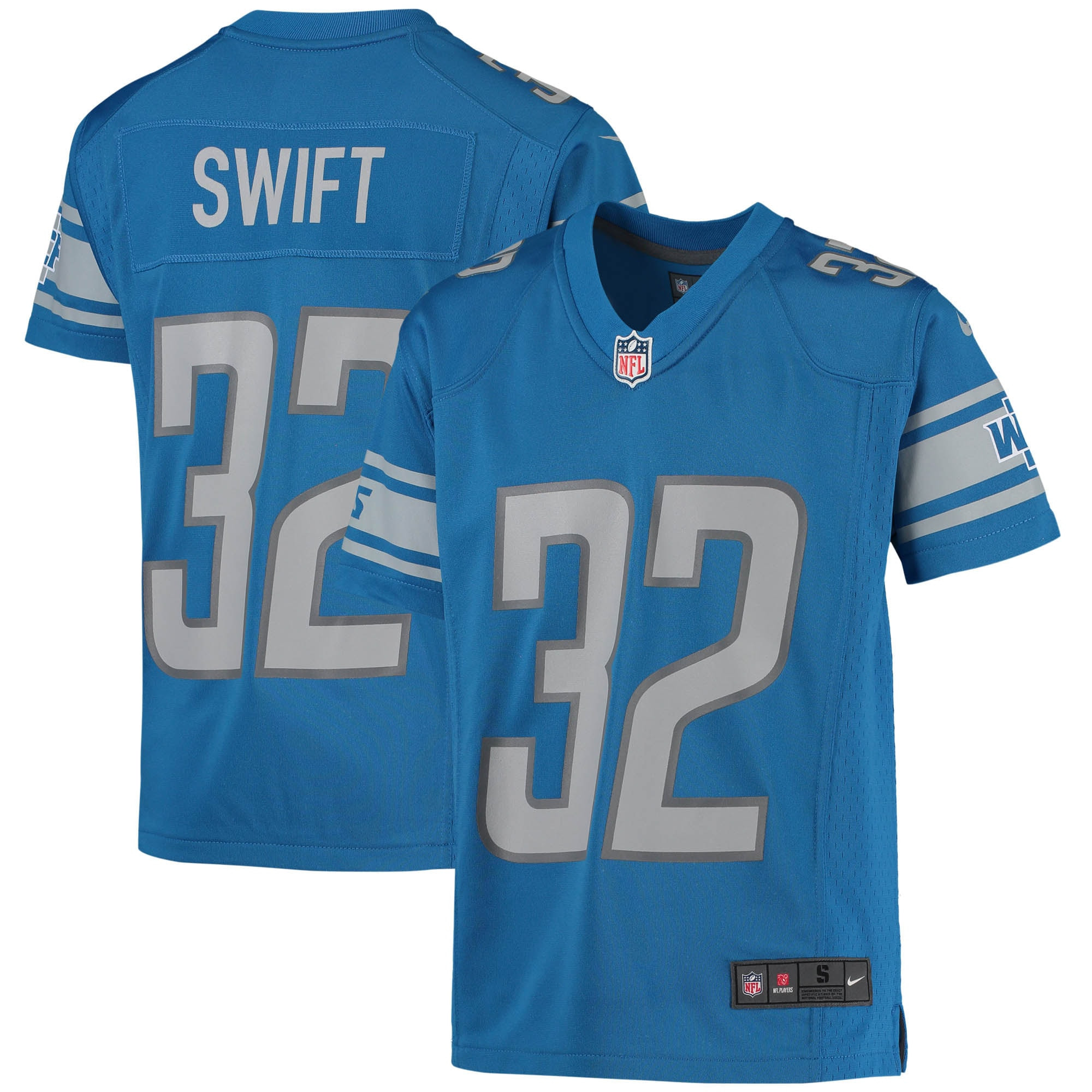 Dandre Swift Detroit Lions Game Jersey - Blue Nfl