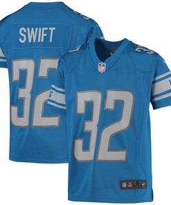 Dandre Swift Detroit Lions Game Jersey - Blue Nfl