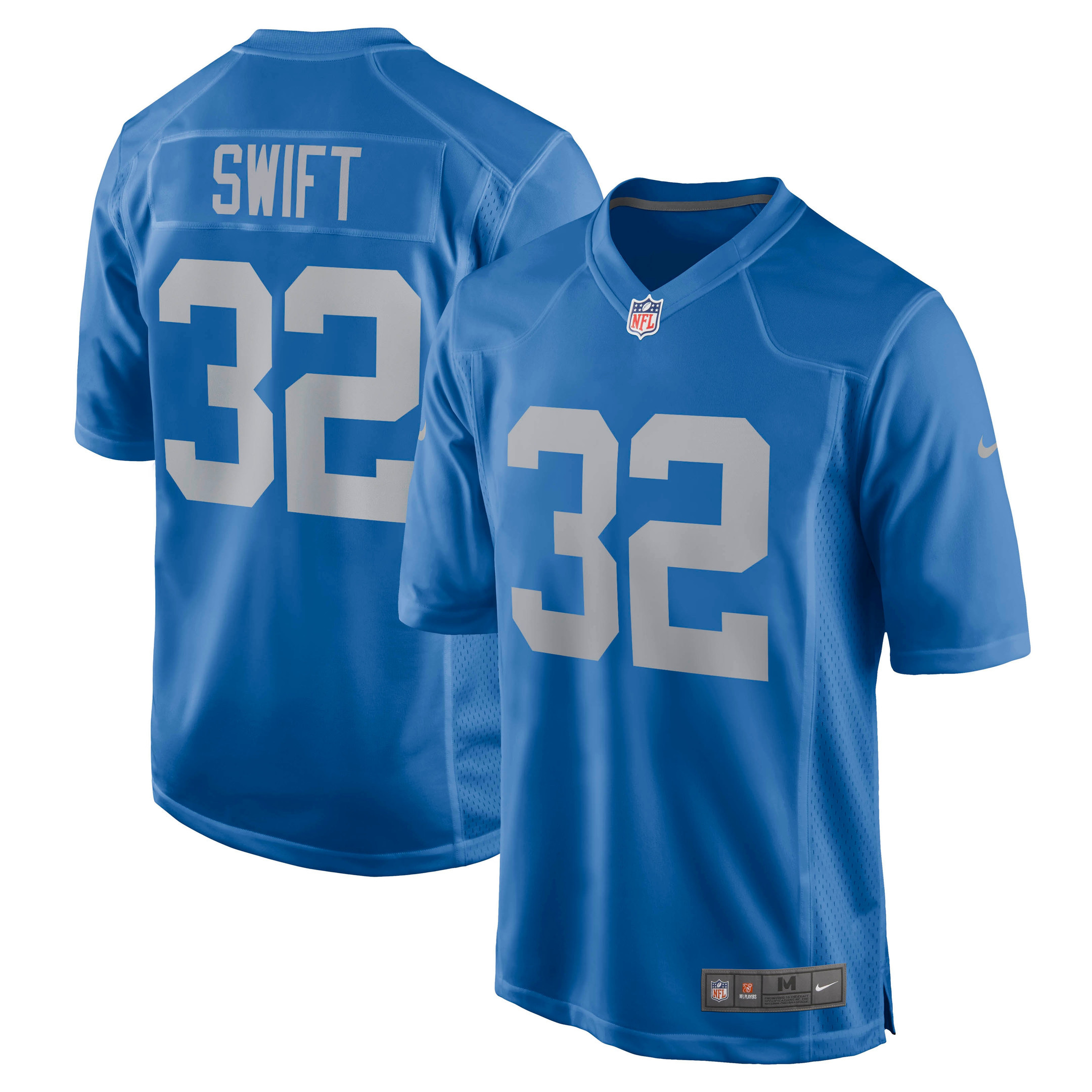 Dandre Swift Detroit Lions Game Player Jersey Blue Nfl