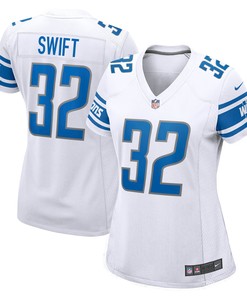 Dandre Swift Detroit Lions Womens Game Jersey - White Nfl
