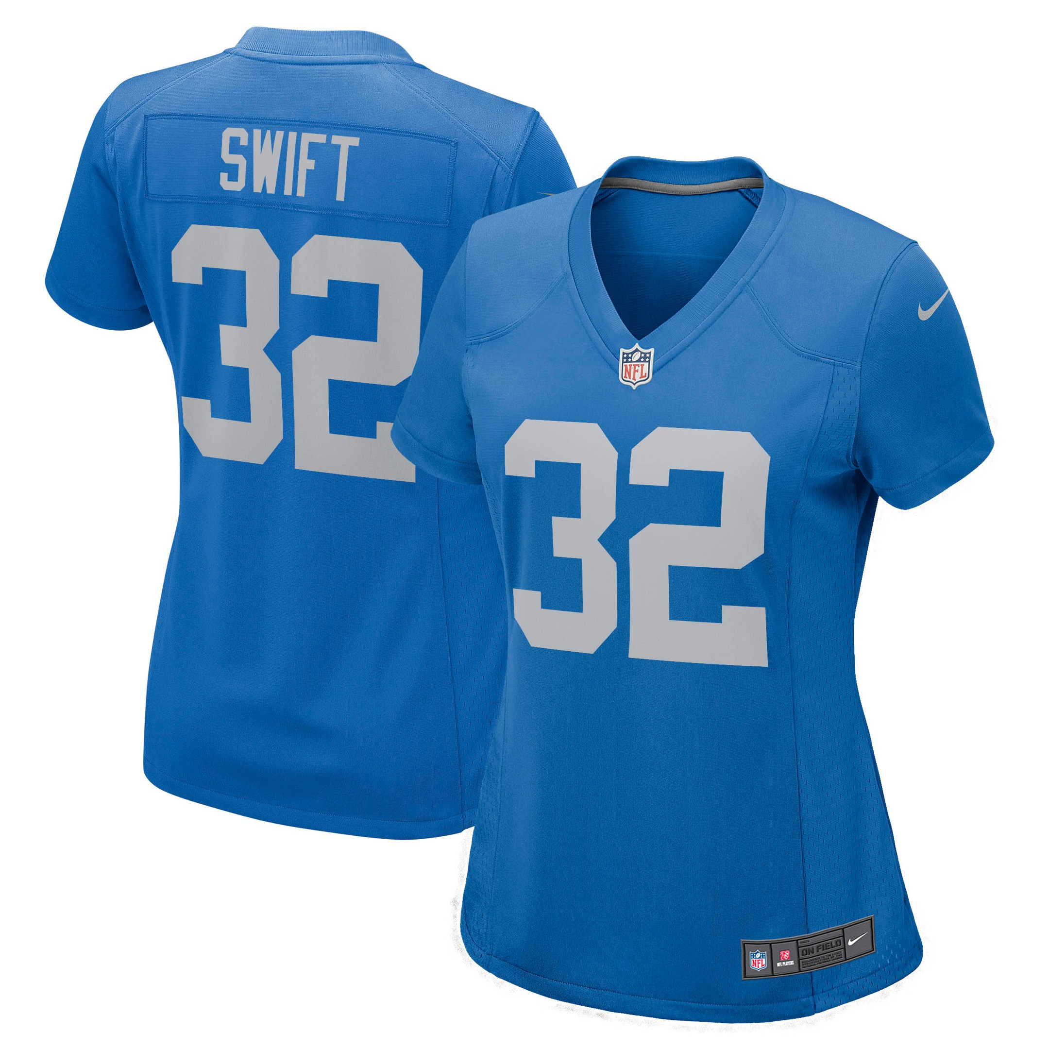 Dandre Swift Detroit Lions Womens Game Player Jersey - Blue Nfl
