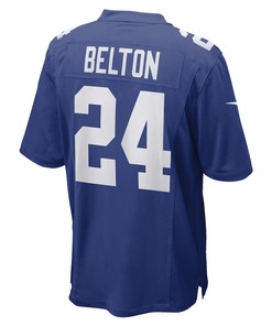 Dane Belton New York Giants Game Player Jersey - Royal