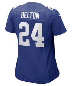 Dane Belton New York Giants Women's Game Player Jersey - Royal