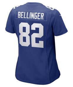 Daniel Bellinger New York Giants Women's Game Player Jersey - Royal