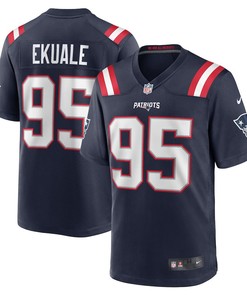 Daniel Ekuale New England Patriots Game Player Jersey - Navy