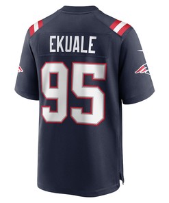 Daniel Ekuale New England Patriots Game Player Jersey - Navy
