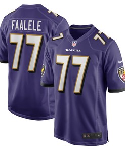 Daniel Faalele Baltimore Ravens Player Game Jersey - Purple