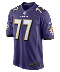 Daniel Faalele Baltimore Ravens Player Game Jersey - Purple