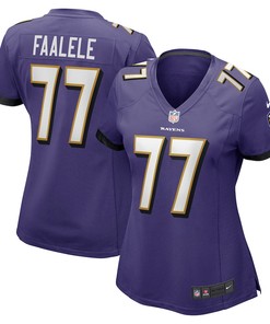 Daniel Faalele Baltimore Ravens Women's Player Game Jersey - Purple