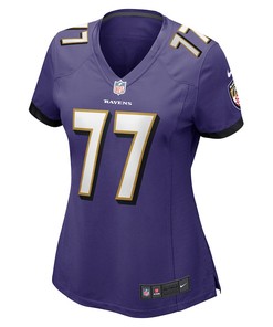 Daniel Faalele Baltimore Ravens Women's Player Game Jersey - Purple