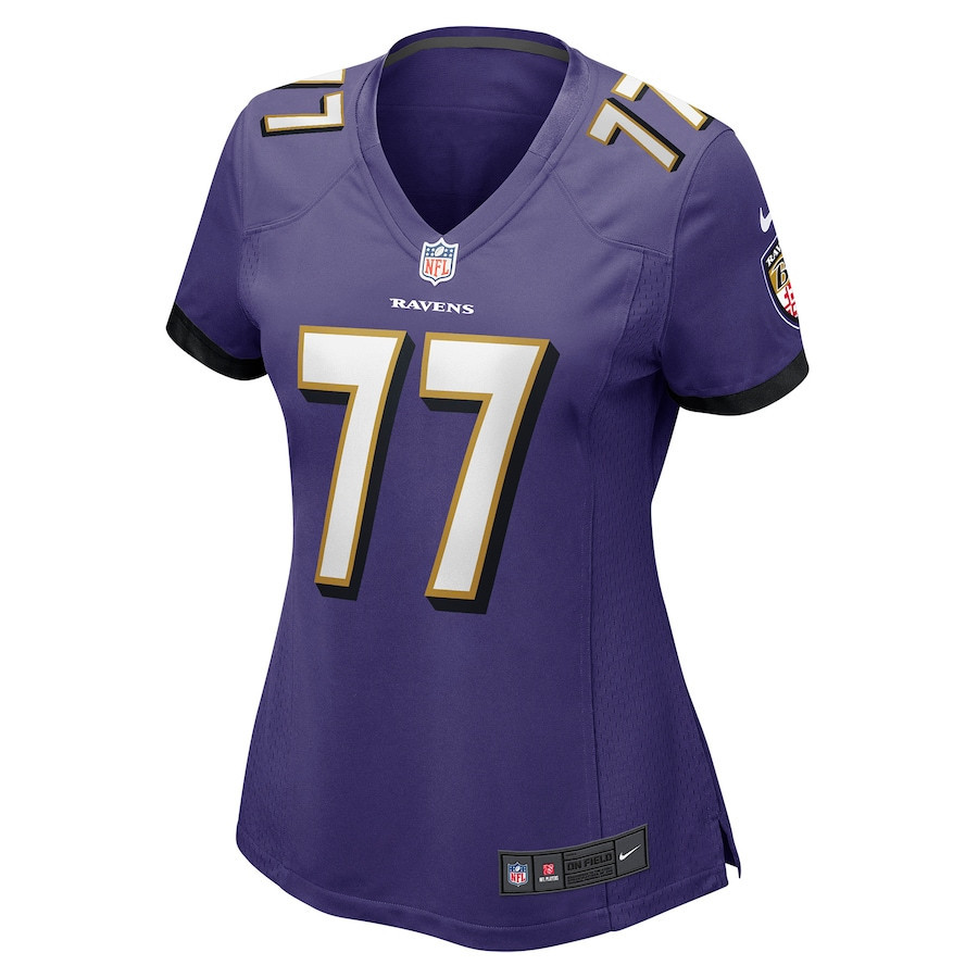 Daniel Faalele Baltimore Ravens Women's Player Game Jersey - Purple