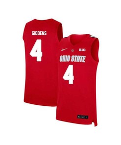 Daniel Giddens 4 Ohio State Buckeyes Elite Basketball Men Jersey - Red