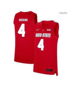 Daniel Giddens 4 Ohio State Buckeyes Elite Basketball Youth Jersey - Red