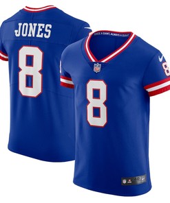 Daniel Jones 8 New York Giants Classic Vapor Elite Player Jersey - Royal