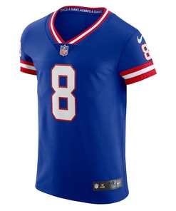 Daniel Jones 8 New York Giants Classic Vapor Elite Player Jersey - Royal