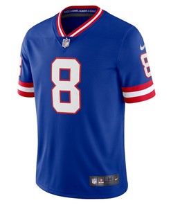 Daniel Jones 8 New York Giants Classic Vapor Limited Player Jersey - Royal