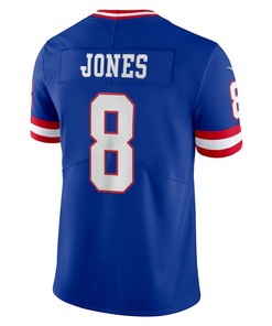 Daniel Jones 8 New York Giants Classic Vapor Limited Player Jersey - Royal