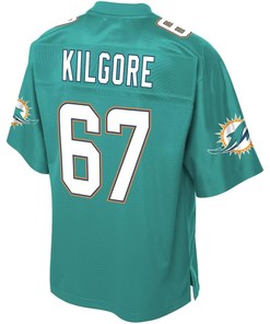Daniel Kilgore Miami Dolphins Nfl Pro Line Player Jersey - Aqua