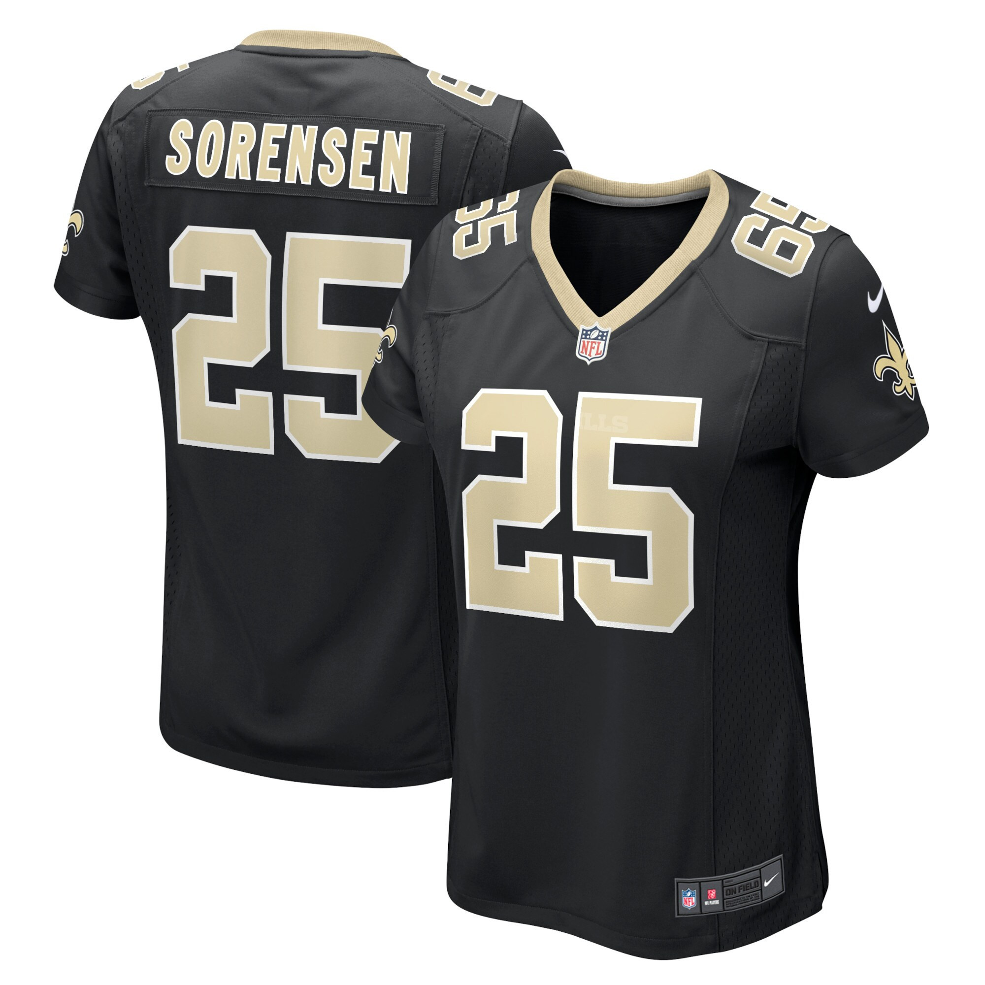 Daniel Sorensen New Orleans Saints Womens Game Player Jersey Black Nfl