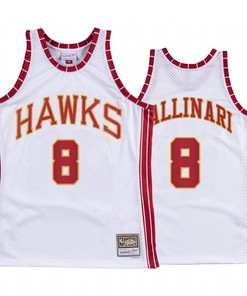 Danilo Gallinari 8 Atlanta Hawks Hardwood Classics Jersey White