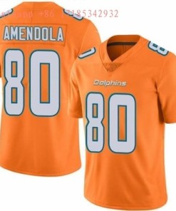 Danny Amendola #80 2020 Nfl Orange Jersey Jersey