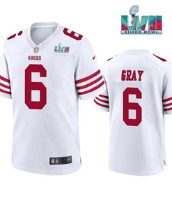 Danny Gray 6 San Francisco 49Ers Super Bowl LVII White Jersey
